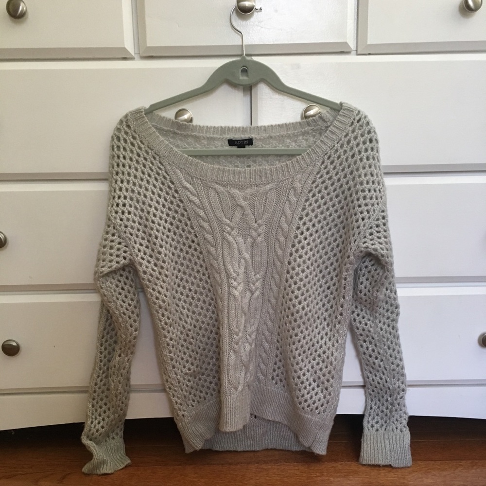 Silver soft oversized sweater